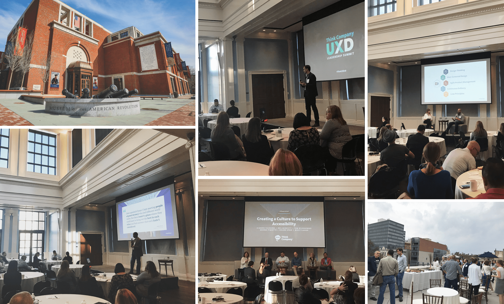 A collage photo of speakers from last year's U X D Summit event